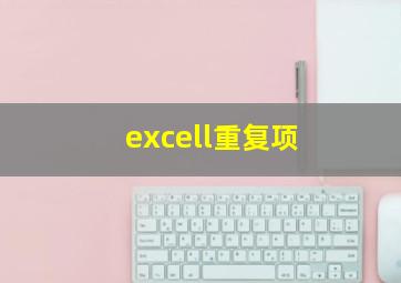 excell重复项