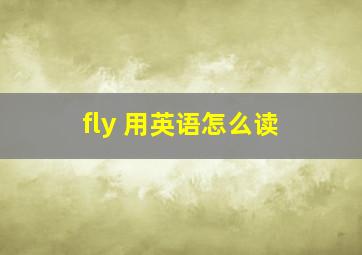 fly 用英语怎么读