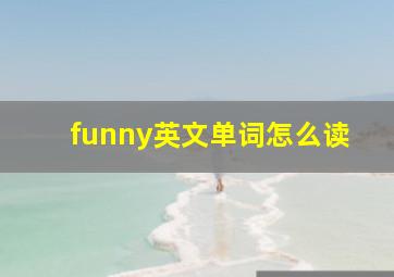 funny英文单词怎么读