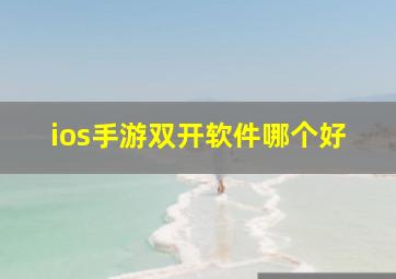 ios手游双开软件哪个好