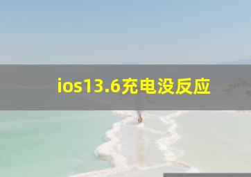 ios13.6充电没反应