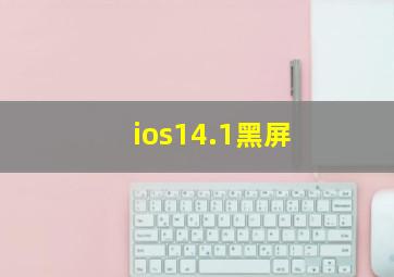 ios14.1黑屏