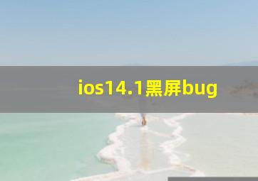 ios14.1黑屏bug