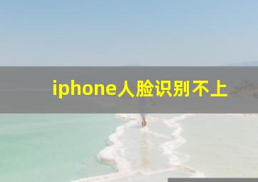 iphone人脸识别不上