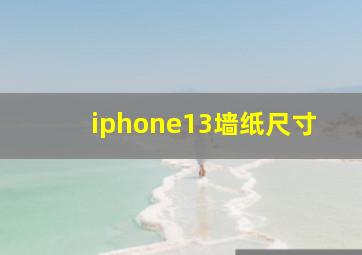 iphone13墙纸尺寸