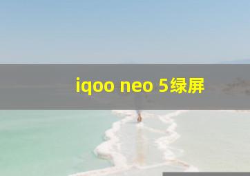 iqoo neo 5绿屏