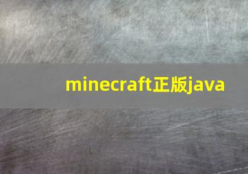 minecraft正版java