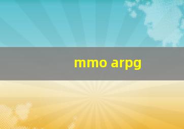 mmo arpg