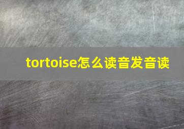 tortoise怎么读音发音读