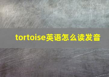 tortoise英语怎么读发音