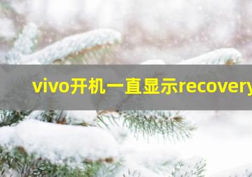 vivo开机一直显示recovery