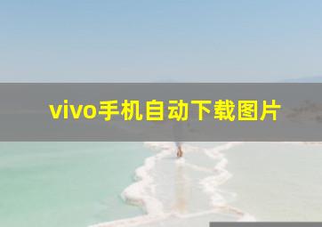 vivo手机自动下载图片