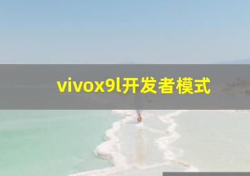 vivox9l开发者模式